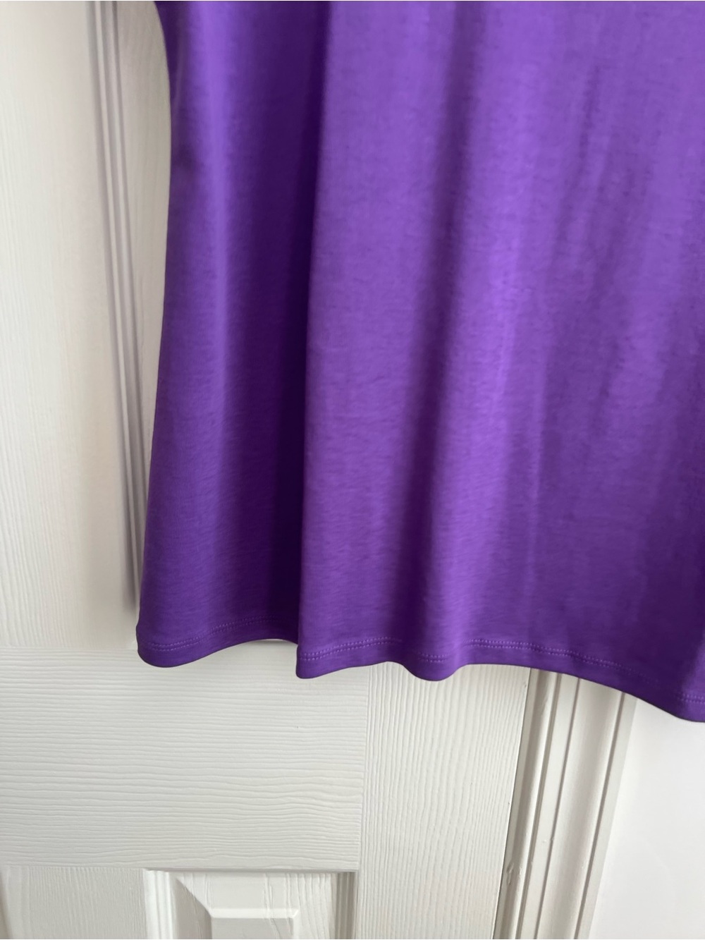 Talbots Purple Short-Sleeve Crewneck Tee L - Picture 4 of 7